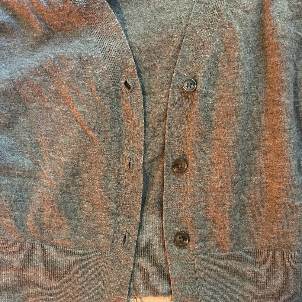 Grey Cardigan Button Up
